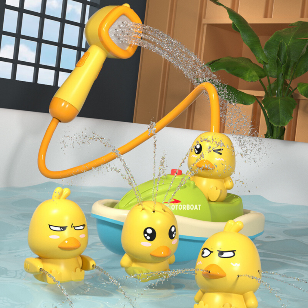 Duck Fountain Bath Toy With Shower Head